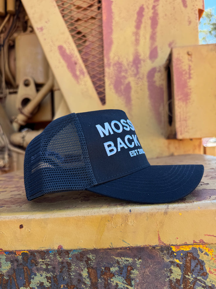 Mossy Black Trucker