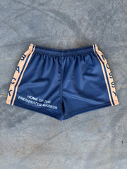 Footy/Rugby Shorts with Zip Pockets - Blue & Gold