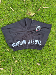 Footy/Rugby Shorts with Zip Pockets - Black