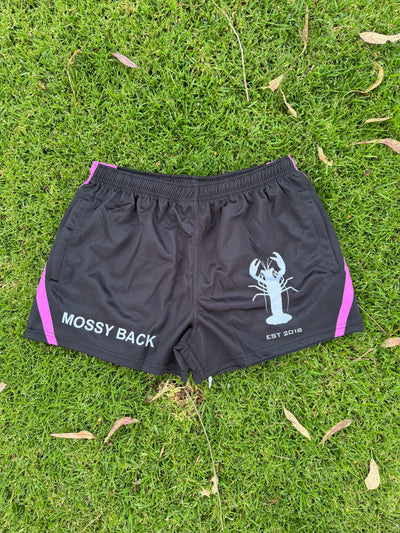 Mossy Back Footy/Ruby Shorts with Zip Pockets - Pink