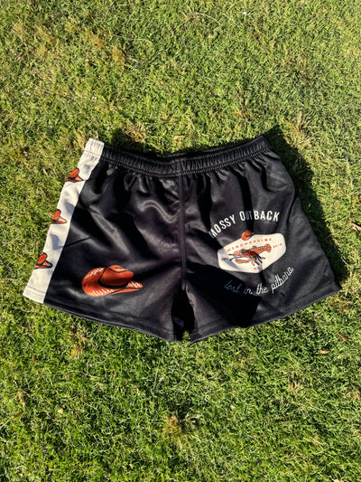 FOOTY/RUGBY SHORTS WITH ZIP POCKETS