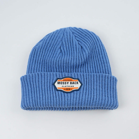 Mossy Blue knitted Beanie