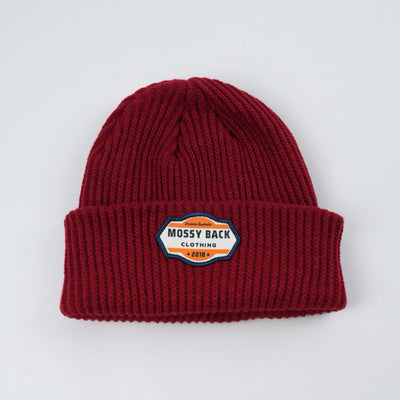 Mossy Red knitted Beanie